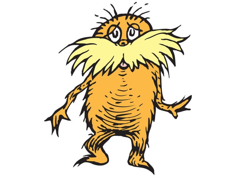 Personaje de carte pentru copii - Lorax-ul Dr. Seuss