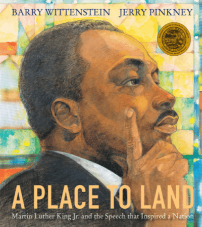 Ilustratie de coperta a lui A Place To Land Martin Luther King Jr. si Discursul care a inspirat o natiune