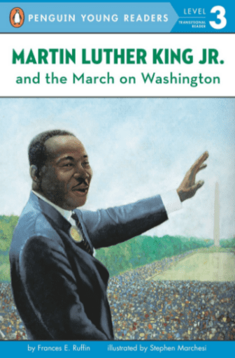 Ilustratie de coperta a lui Martin Luther King Jr. si a Marsului pe Washington
