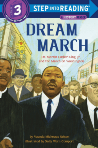 Ilustratie de coperta a Marsului visului Dr. Martin Luther King, Jr. si a Marsului pe Washington